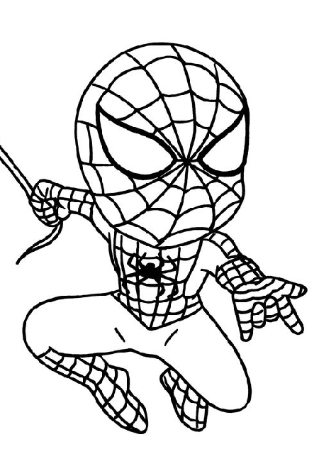 Desenho de Homem-Aranha (Spider-Man) para imprimir