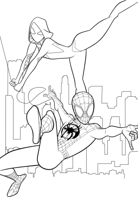 Desenho de Homem-Aranha (Spider-Man) para imprimir