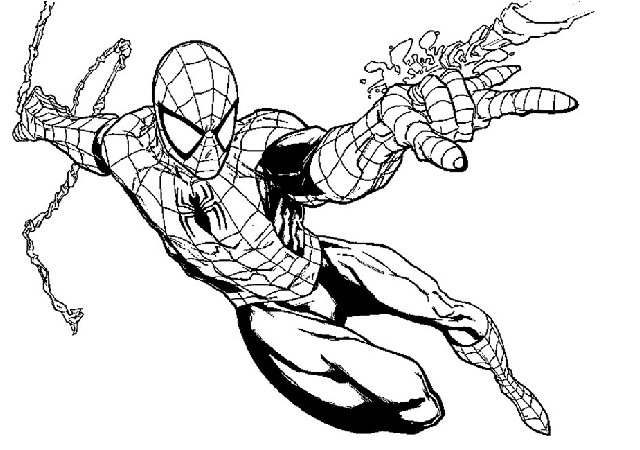 Desenho de Homem-Aranha (Spider-Man) para imprimir