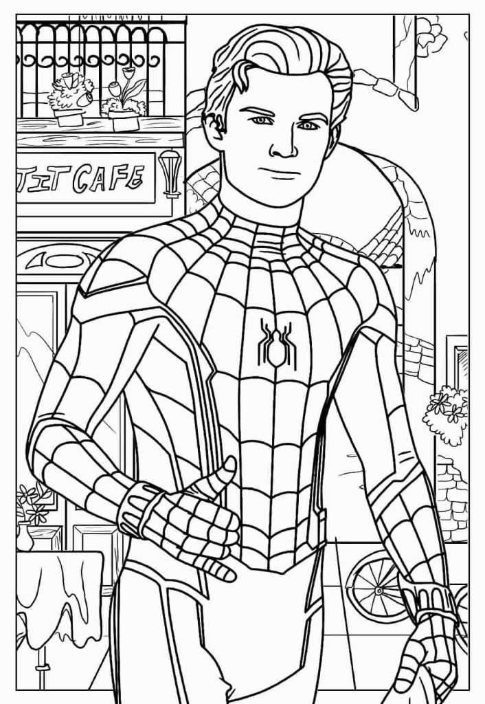 Desenho de Homem-Aranha (Spider-Man) para imprimir