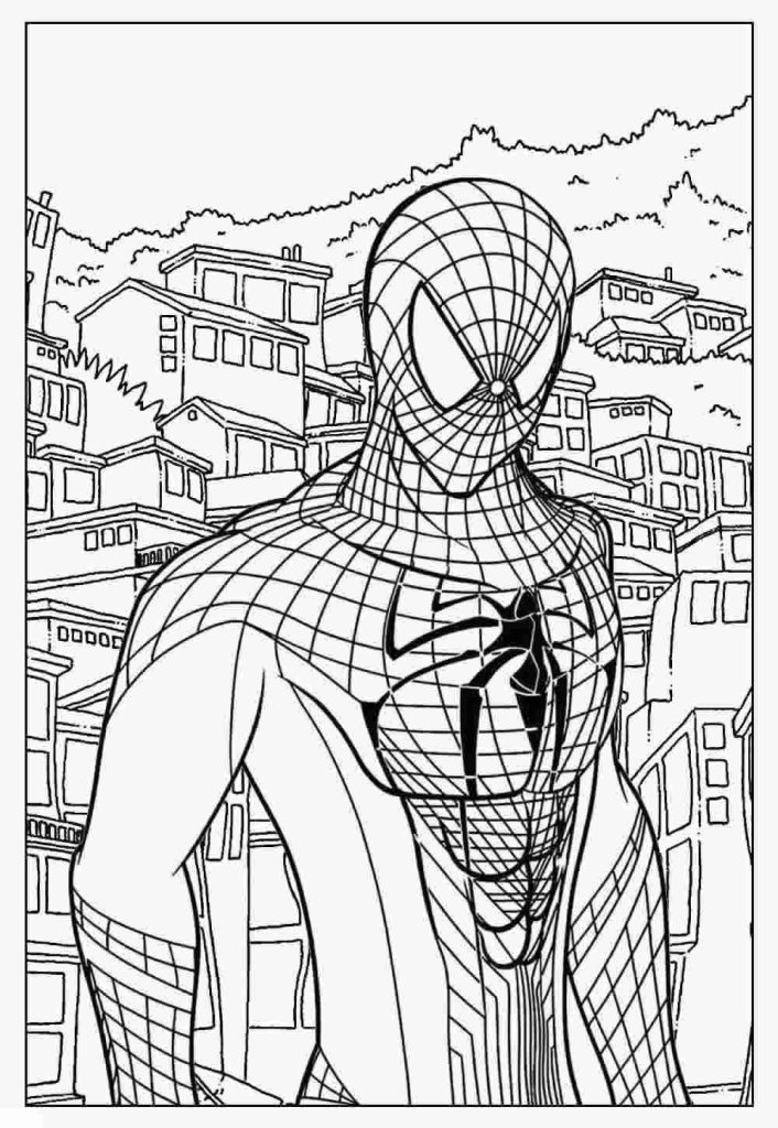 Desenho de Homem-Aranha (Spider-Man) para imprimir