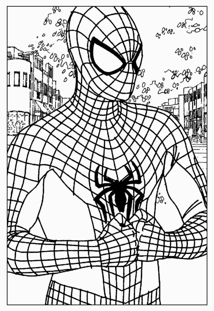Desenho de Homem-Aranha (Spider-Man) para imprimir