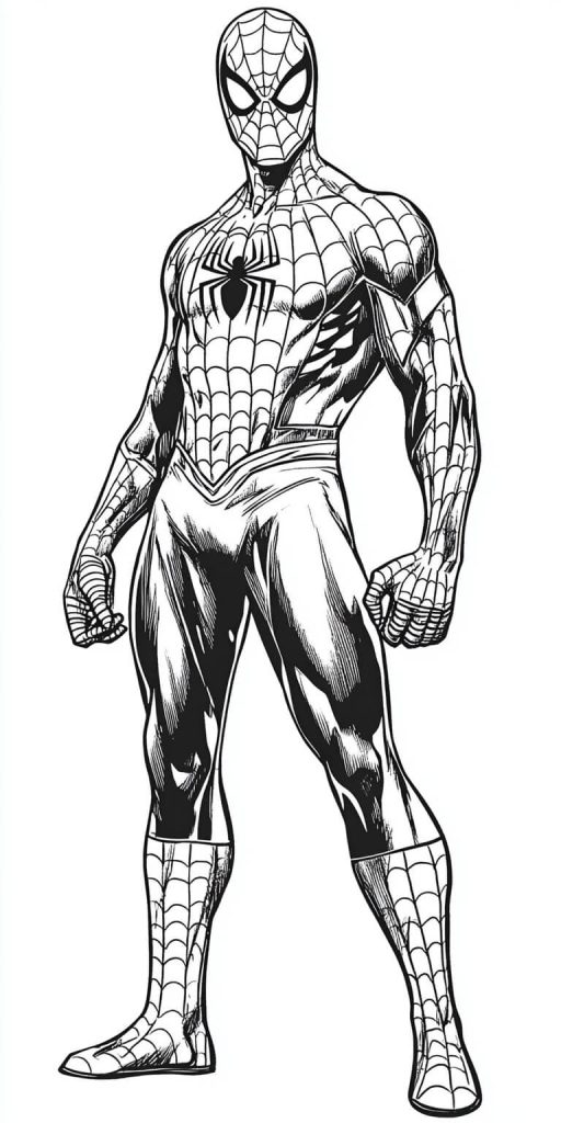 Desenho de Homem-Aranha (Spider-Man) para imprimir