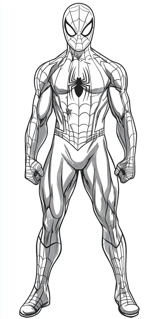Desenho de Homem-Aranha (Spider-Man) para imprimir