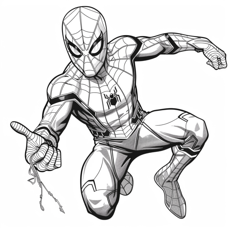 Desenho de Homem-Aranha (Spider-Man) para imprimir