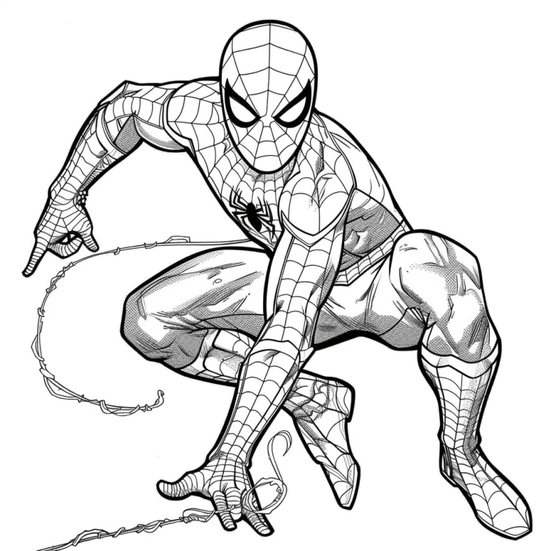 Desenho de Homem-Aranha (Spider-Man) para imprimir