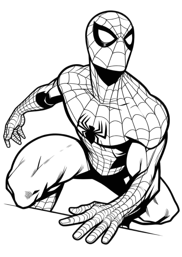 Desenho de Homem-Aranha (Spider-Man) para imprimir