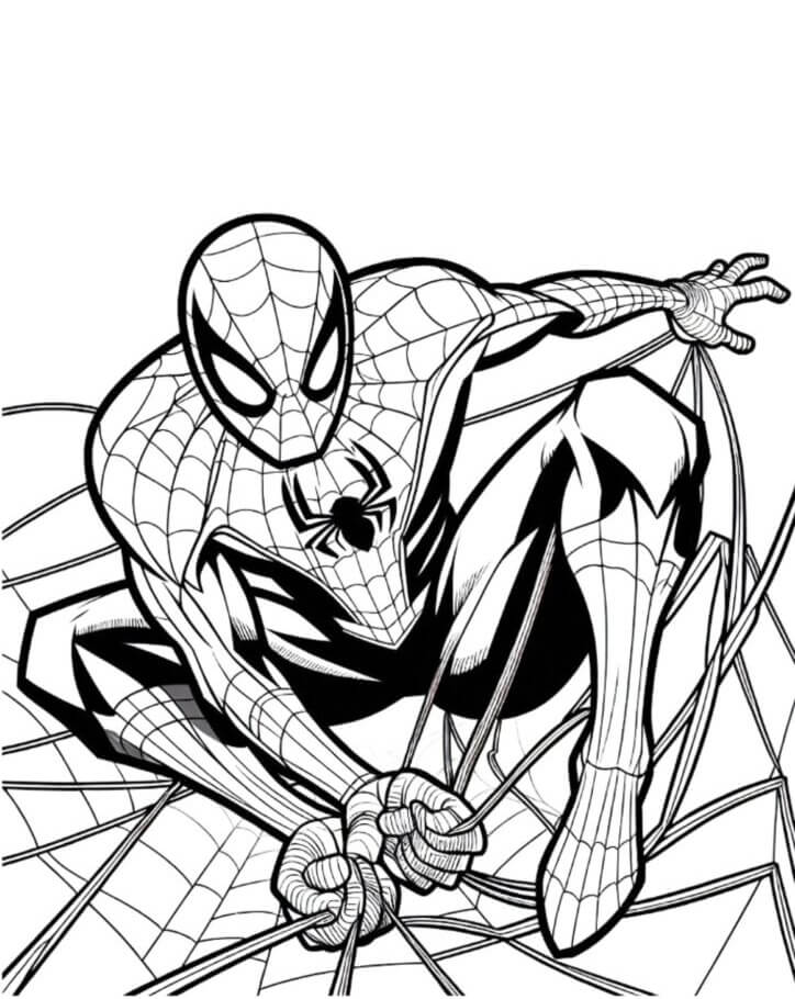 Desenho de Homem-Aranha (Spider-Man) para imprimir