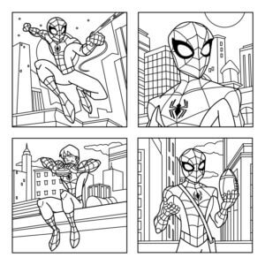 Desenho de Homem-Aranha (Spider-Man) para imprimir