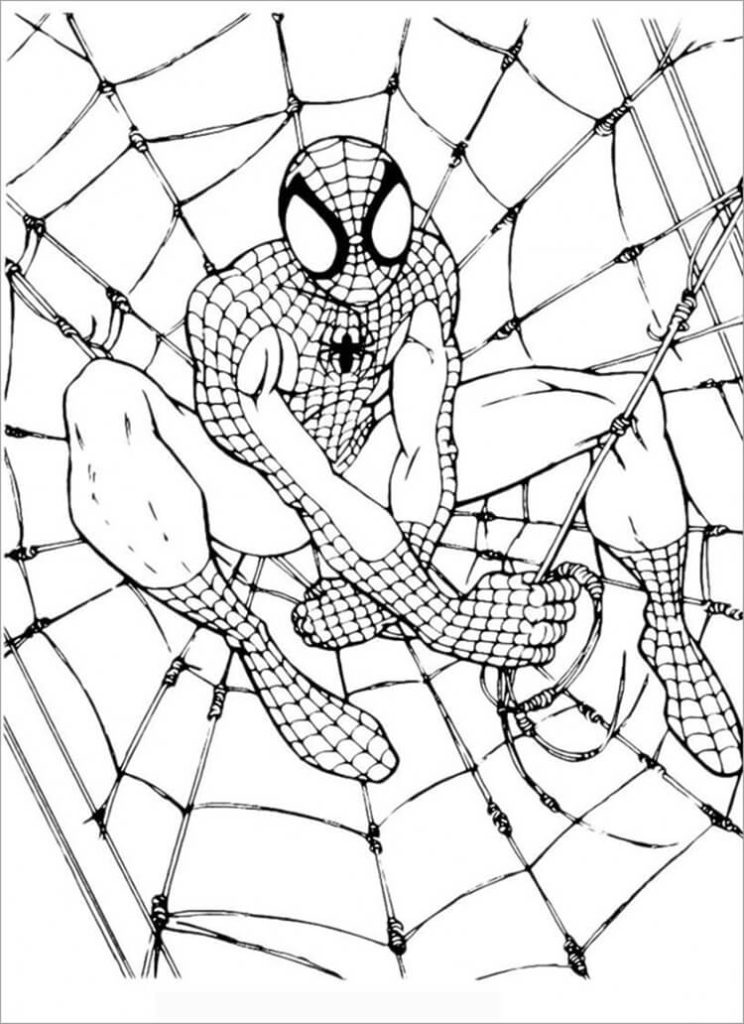 Desenho de Homem-Aranha (Spider-Man) para imprimir