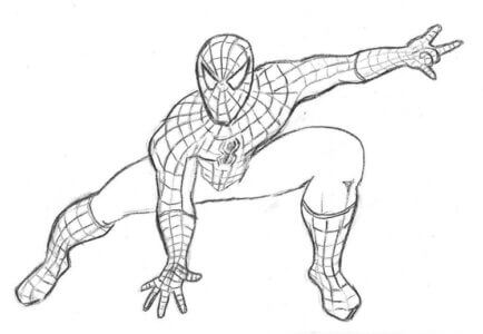 Desenho de Homem-Aranha (Spider-Man) para imprimir