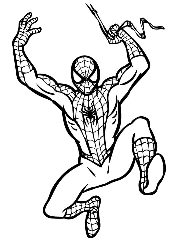 Desenho de Homem-Aranha (Spider-Man) para imprimir