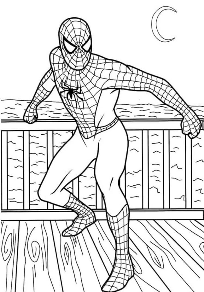 Desenho de Homem-Aranha (Spider-Man) para imprimir