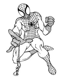 Desenho de Homem-Aranha (Spider-Man) para imprimir
