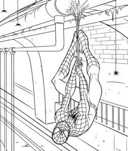 Desenho de Homem-Aranha (Spider-Man) para imprimir