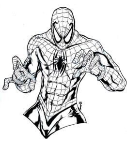 Desenho de Homem-Aranha (Spider-Man) para imprimir