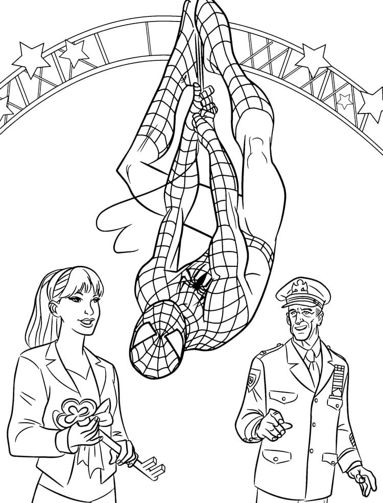 Desenho de Homem-Aranha (Spider-Man) para imprimir