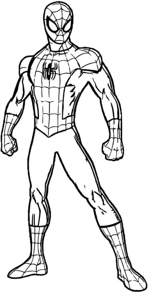 Desenho de Homem-Aranha (Spider-Man) para imprimir