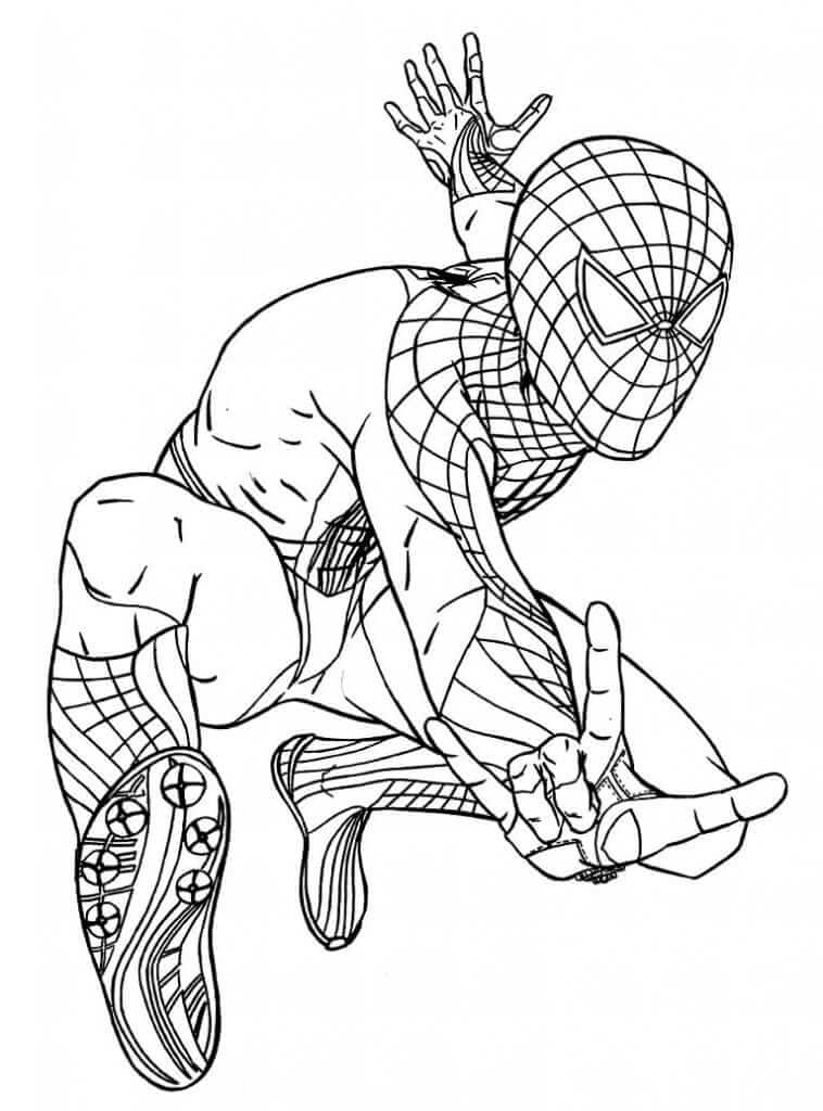 Desenho de Homem-Aranha (Spider-Man) para imprimir