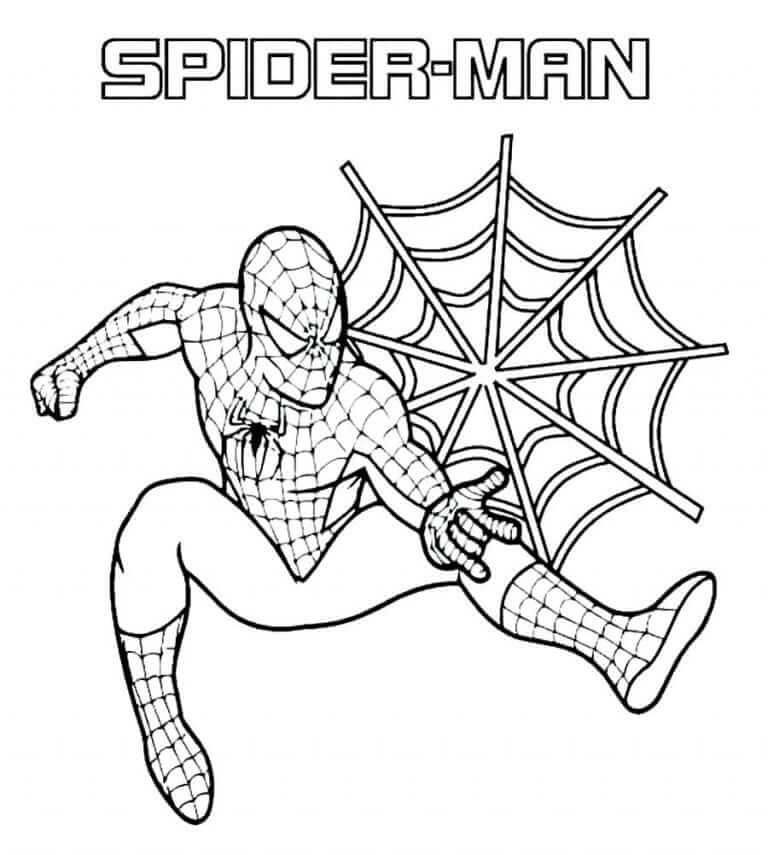 Desenho de Homem-Aranha (Spider-Man) para imprimir