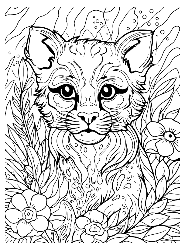 Desenho de Lisa Frank para imprimir