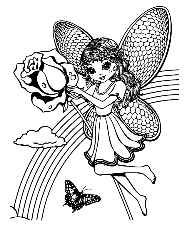 Desenho de Lisa Frank para imprimir