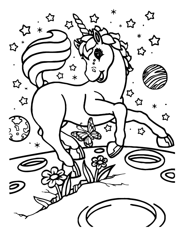 Desenho de Lisa Frank para imprimir