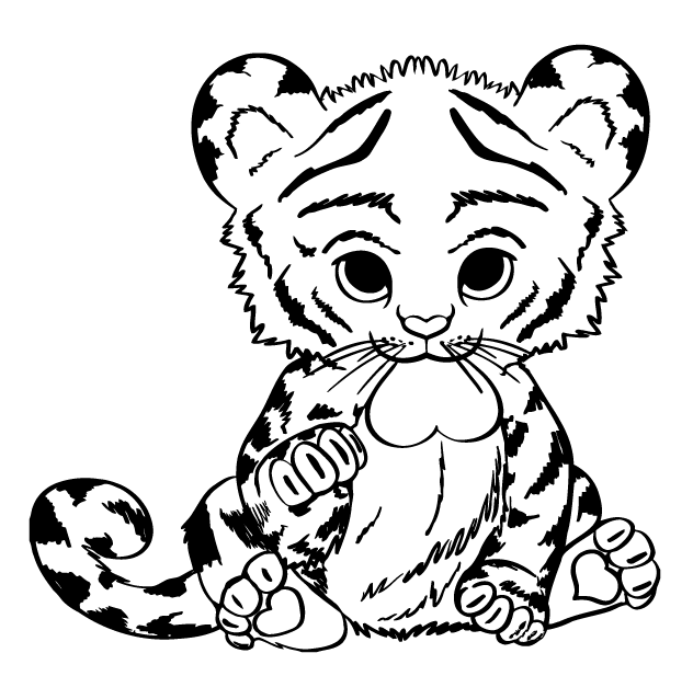 Desenho de Lisa Frank para imprimir