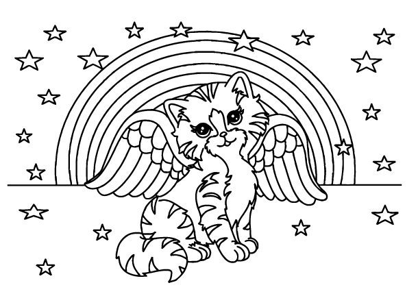 Desenho de Lisa Frank para imprimir