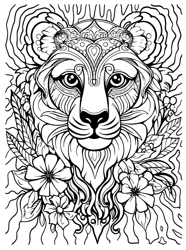 Desenho de Lisa Frank para imprimir