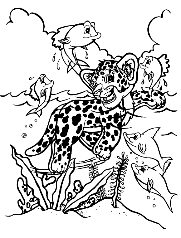 Desenho de Lisa Frank para imprimir