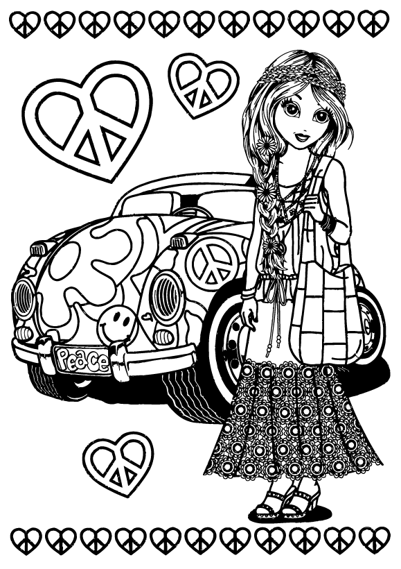 Desenho de Lisa Frank para imprimir
