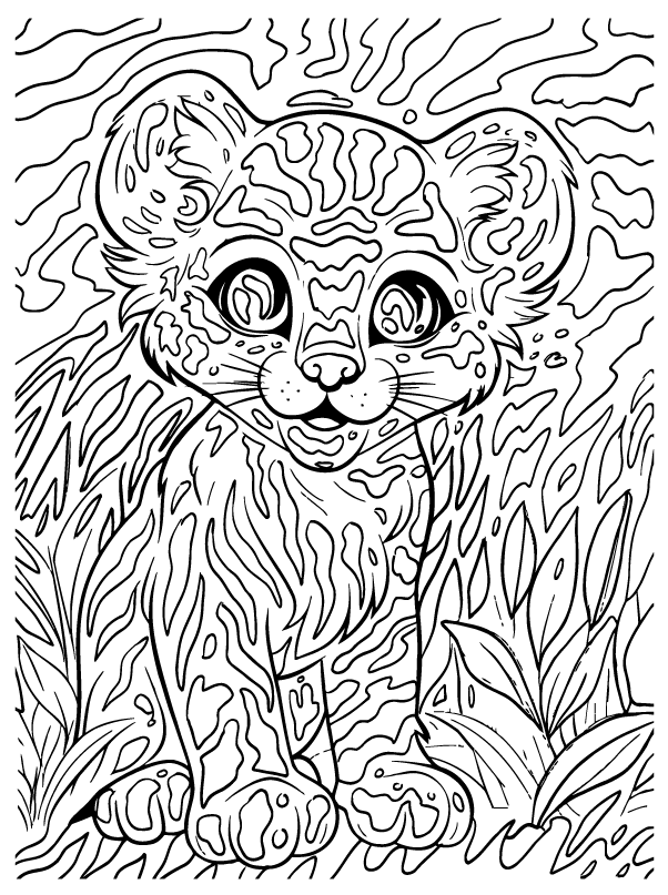 Desenho de Lisa Frank para imprimir