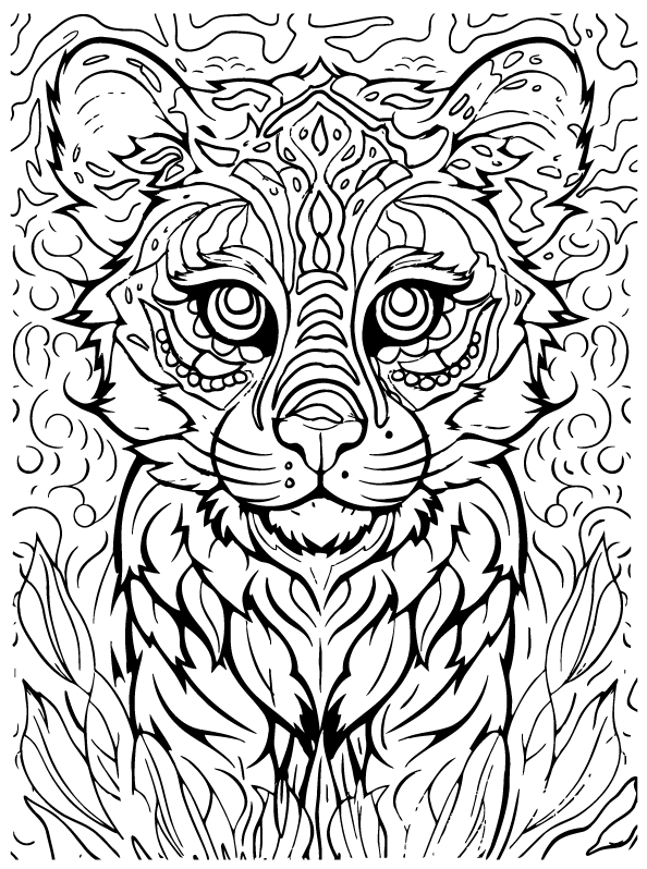 Desenho de Lisa Frank para imprimir