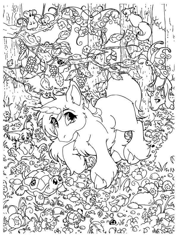 Desenho de Lisa Frank para imprimir