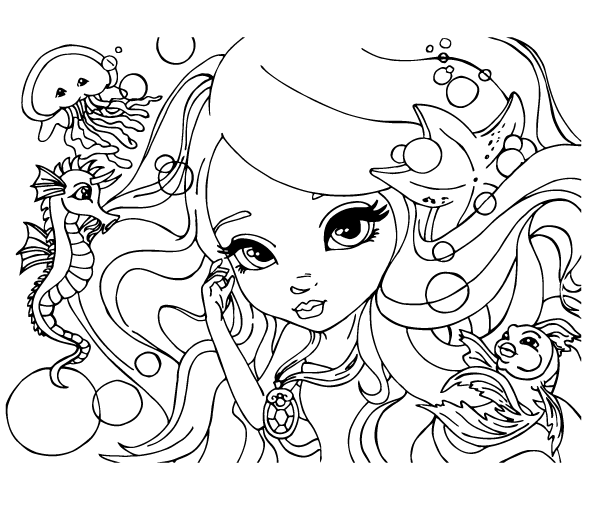 Desenho de Lisa Frank para imprimir
