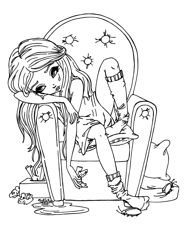 Desenho de Lisa Frank para imprimir