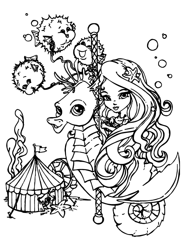 Desenho de Lisa Frank para imprimir