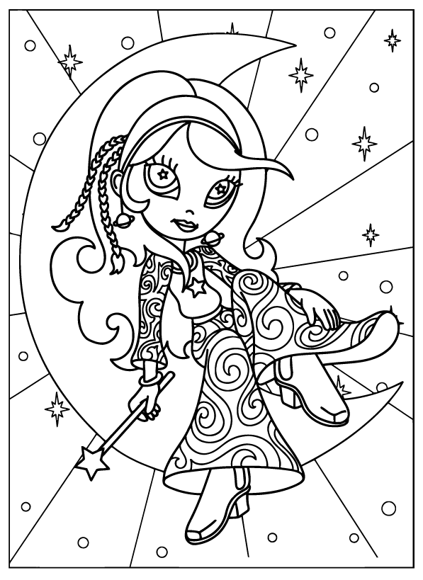 Desenho de Lisa Frank para imprimir