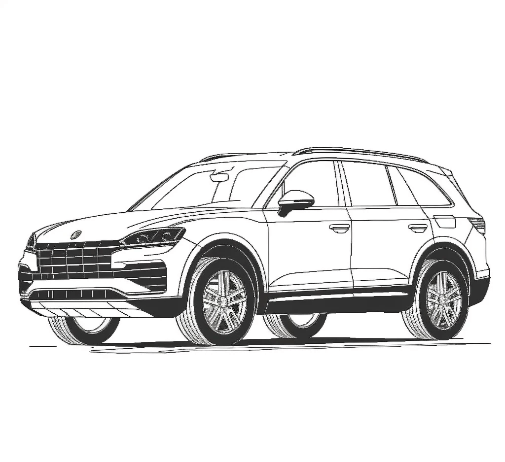 Desenho de Porsche para imprimir