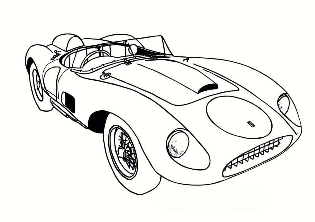Desenho de Porsche para imprimir