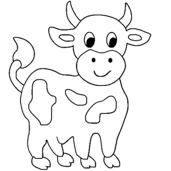Desenho de Vacas para imprimir