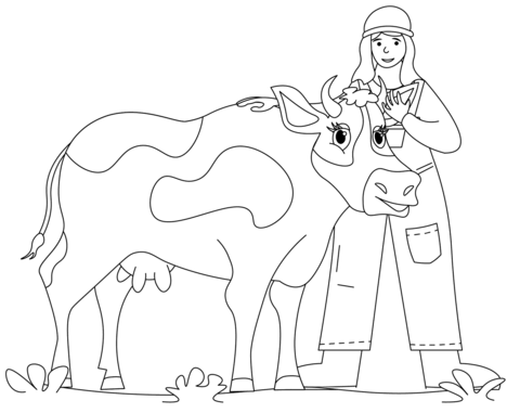 Desenho de Vacas para imprimir