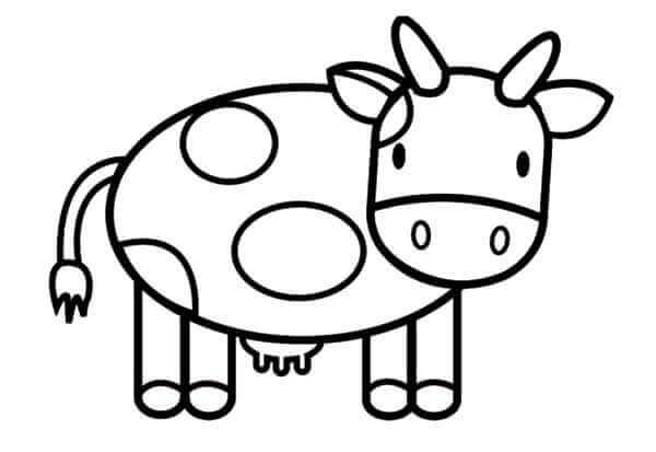 Desenho de Vacas para imprimir