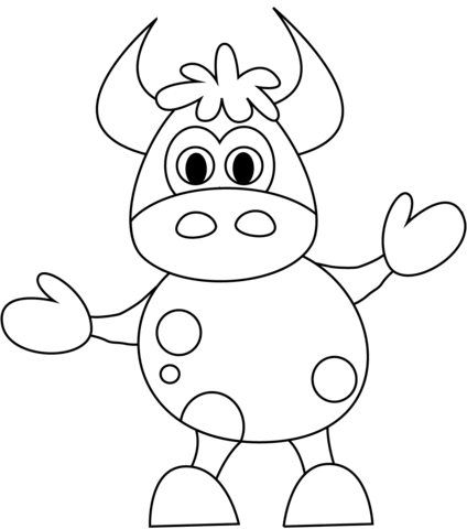 Desenho de Vacas para imprimir