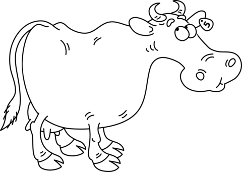 Desenho de Vacas para imprimir