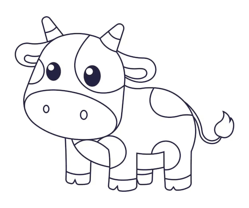 Desenho de Vacas para imprimir