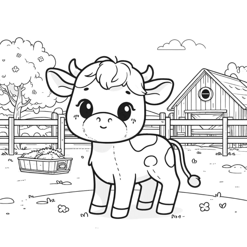 Desenho de Vacas para imprimir