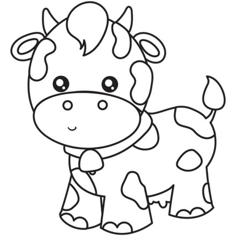 Desenho de Vacas para imprimir