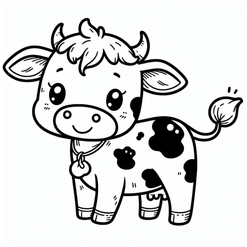 Desenho de Vacas para imprimir